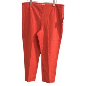 Kate Hill Caroline Fit Capri Pants in Grapefruit Orange, Women’s Sz 14, NEW